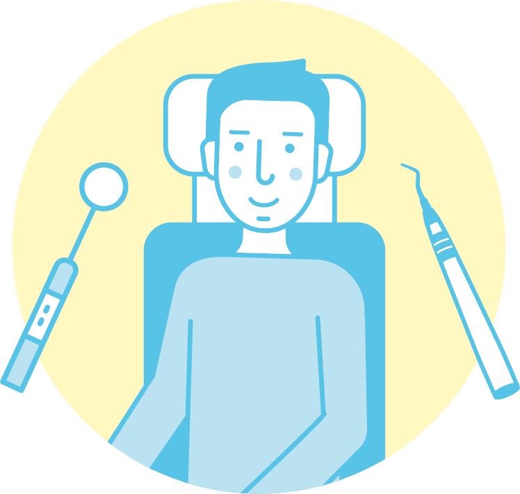 歯の治療のイラスト