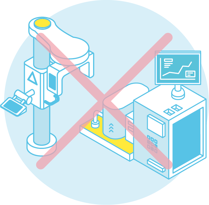 システムや器材ではなく、負担のないイメージ